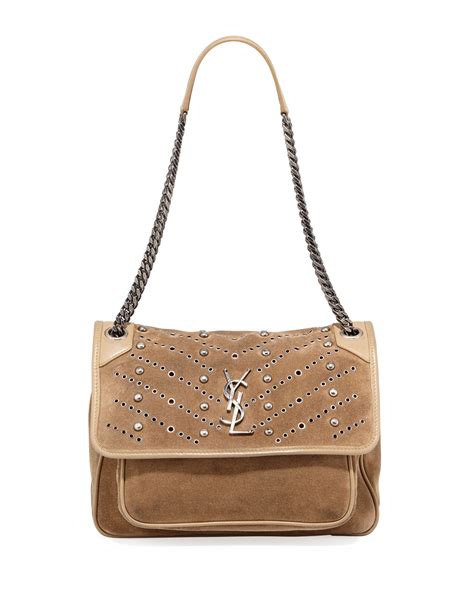 ysl niki bag suede|YSL niki small shoulder bag.